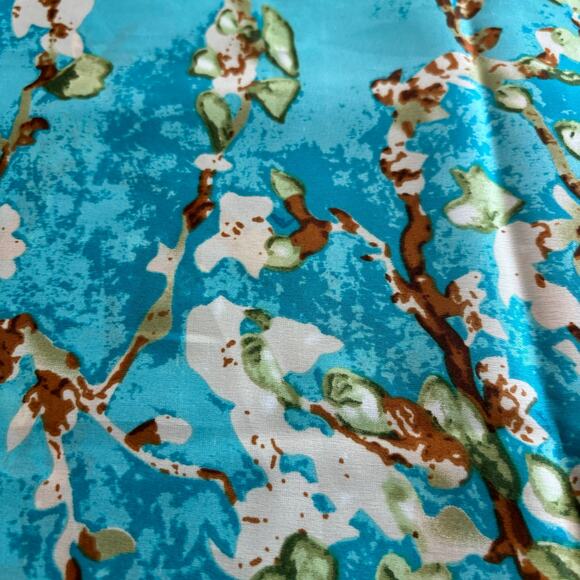 Van Gogh Almond Blossoms Blue and Cream Scarf EUC - Picture 4 of 7